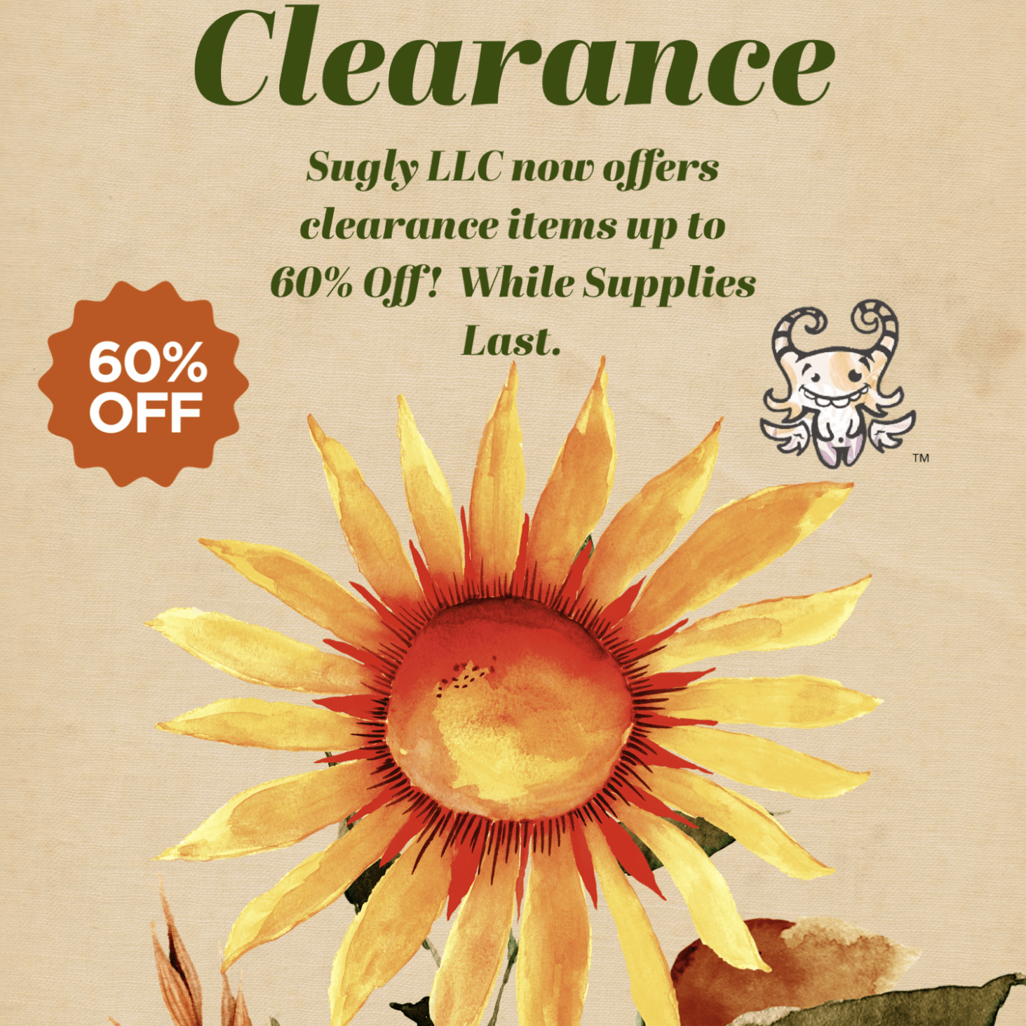 Clearance Items Now Available!